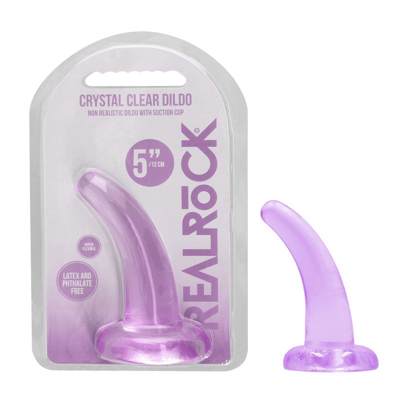 Realrock Non Realistic 4.5'' Dildo with Suction Cup - Purple